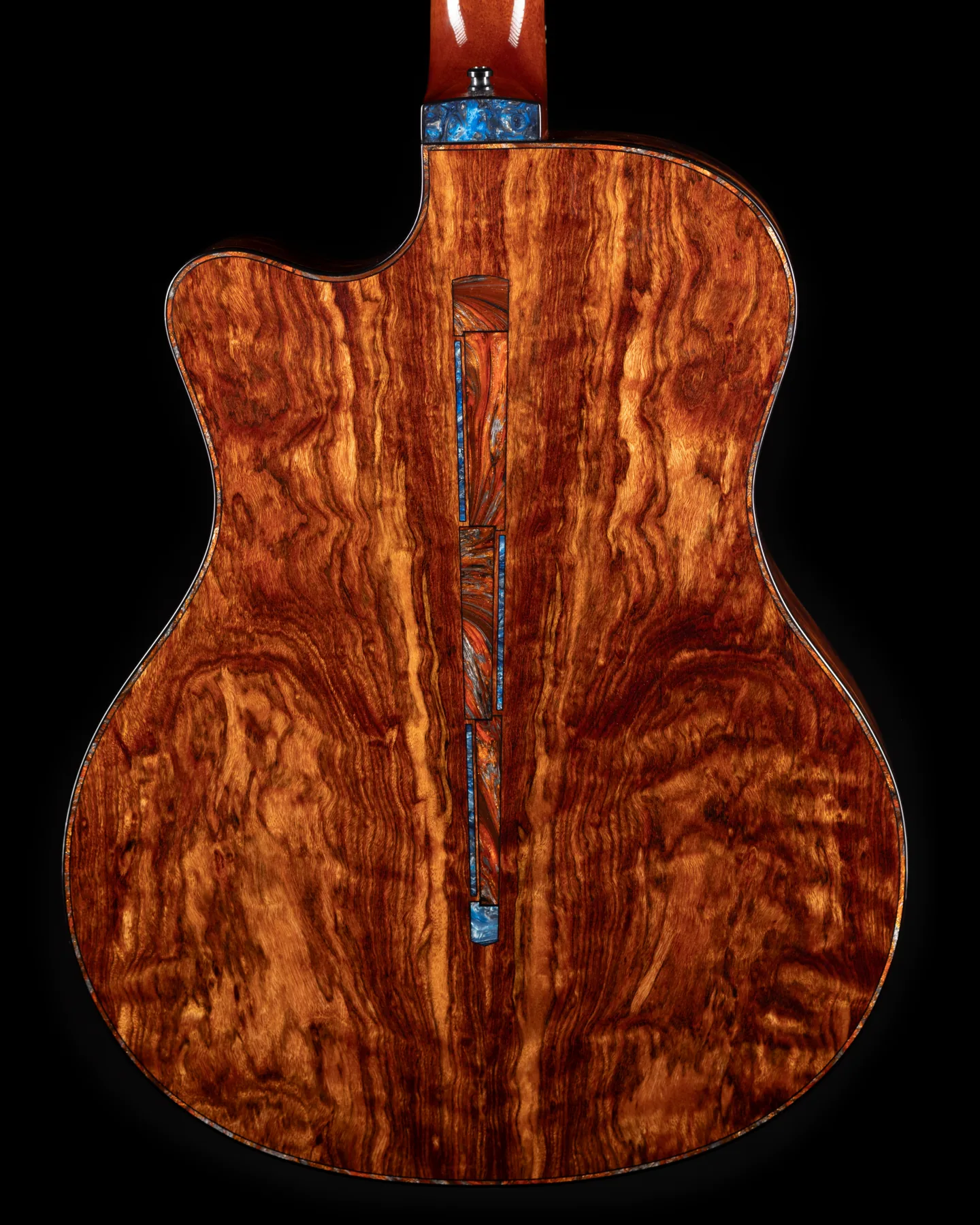 A handcrafted Rask acoustic guitar